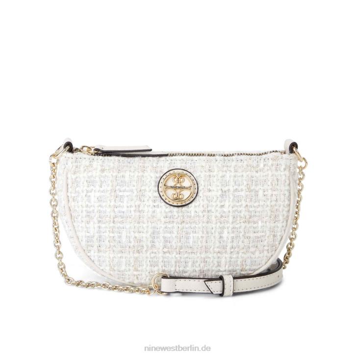 Nine West RR2J2561Maud Mini-Crossbody-Oberteil mit Reißverschluss Milch