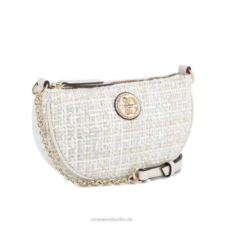 Nine West RR2J2561Maud Mini-Crossbody-Oberteil mit Reißverschluss Milch