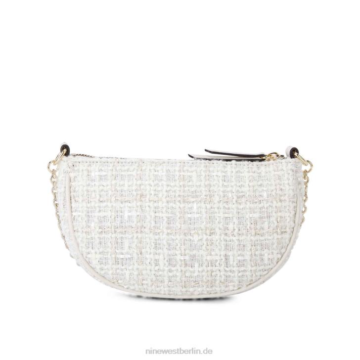 Nine West RR2J2561Maud Mini-Crossbody-Oberteil mit Reißverschluss Milch