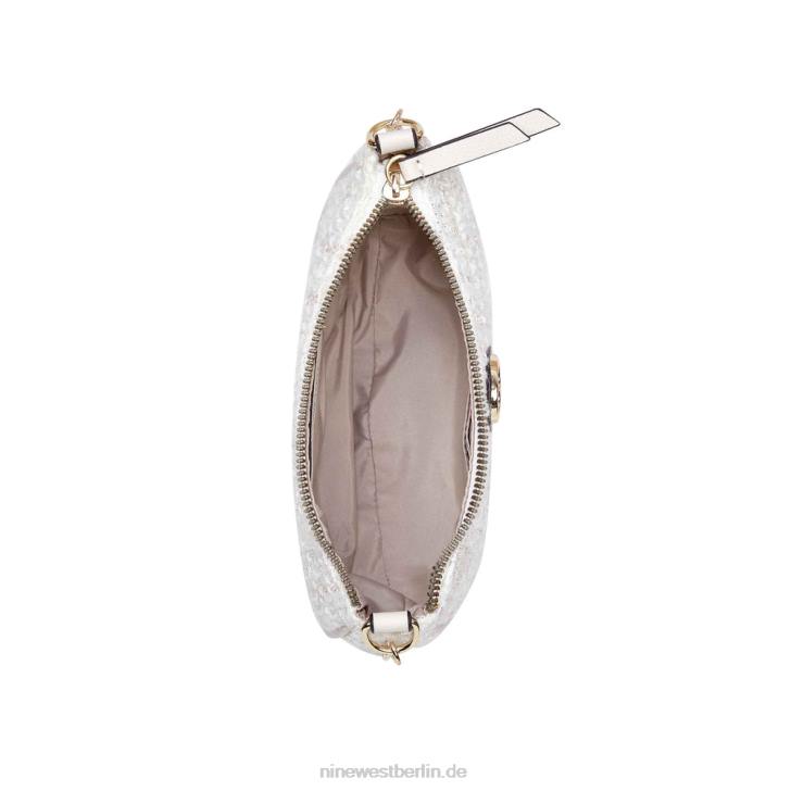 Nine West RR2J2561Maud Mini-Crossbody-Oberteil mit Reißverschluss Milch