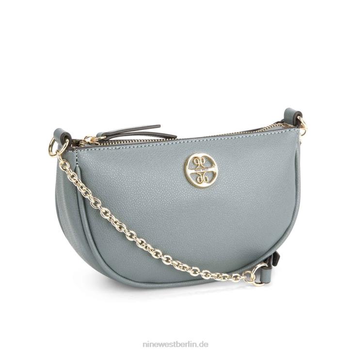 Nine West RR2J2652Maud Mini-Crossbody-Oberteil mit Reißverschluss Schiefer