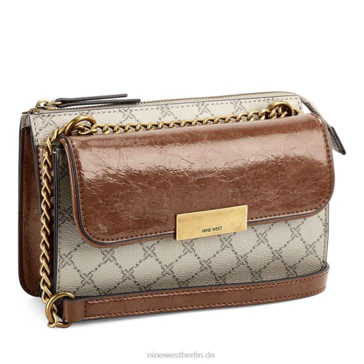 Nine West RR2J2655susan cnvrtble xbdy top zip Beiges Logo/Hellbraun
