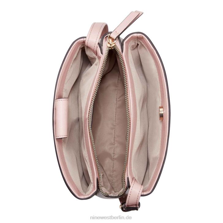 Nine West RR2J2659Jorie Mini Jet Set Umhängetasche Haselnuss-Logo/modernes Rosa