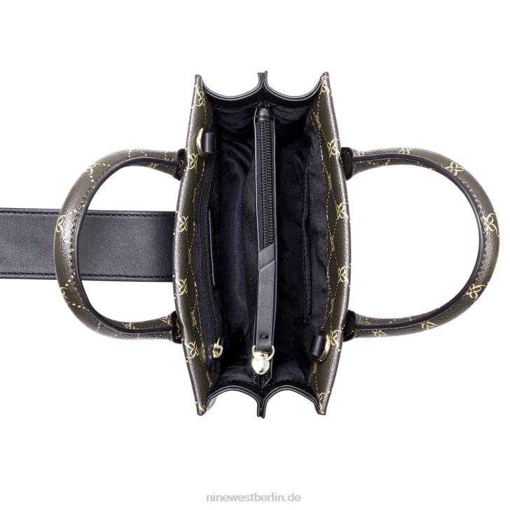 Nine West RR2J2670Kathy Mini-Jet-Set-Tasche braunes Logo mehrfarbig