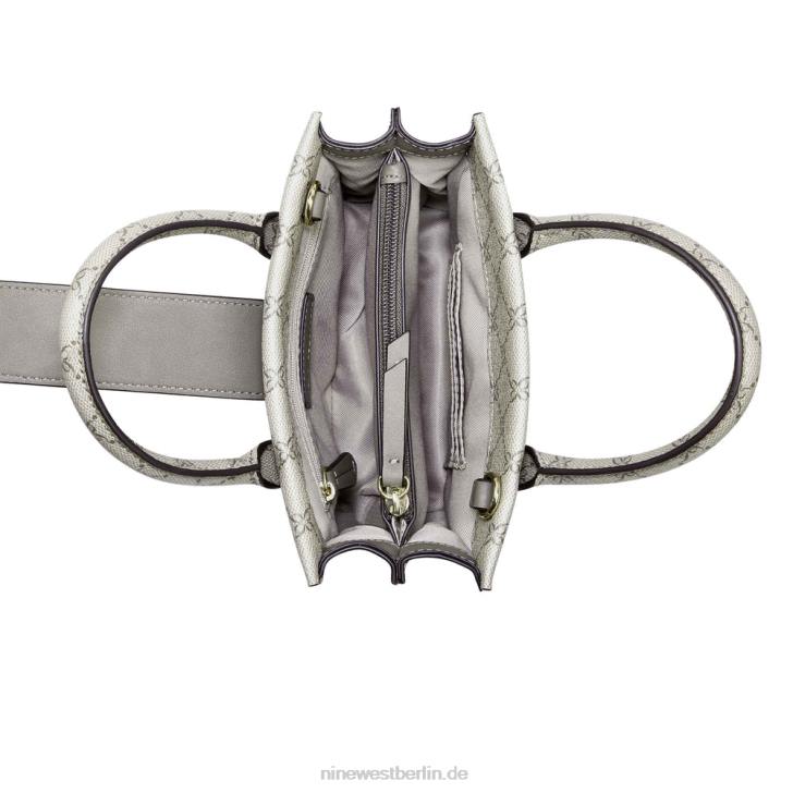 Nine West RR2J2681Kathy Mini-Jet-Set-Tasche Beiges Logo-Multi