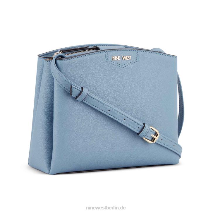 Nine West RR2J2492Jorie Mini Jet Set Umhängetasche blasser Denim