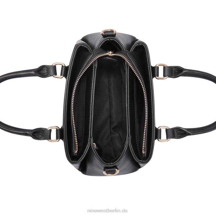 Nine West RR2J2551Zenith kleine Umhängetasche mit drei Fächern Schwarz