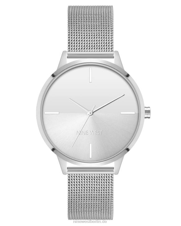 Nine West RR2J2897Armbanduhr mit geteiltem Zifferblatt und Mesh-Armband